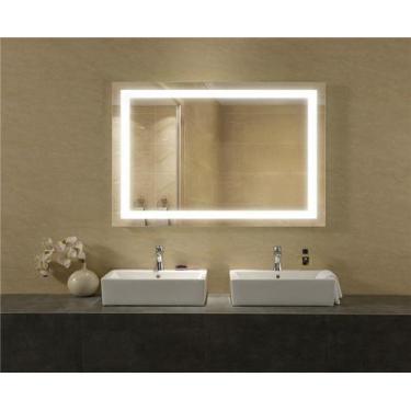 Imagem de Espelho Decorativo Retangular Com Led Bivolt 90X60Cm - Propria