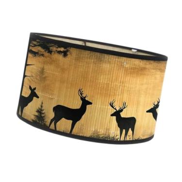 Imagem de Generic Abajur E27 para sala de estar, acessório decorativo de iluminação, abajur com estampa de veado, decoração para casa, luminárias de chão, Style E