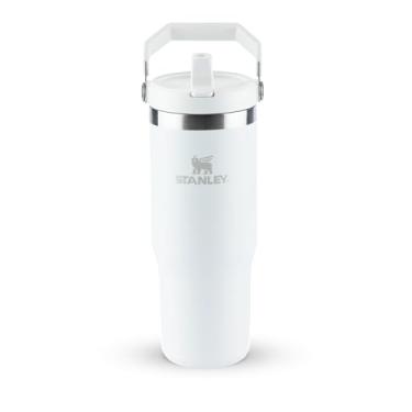 Imagem de Stanley - Garrafa Térmica IceFlow Flip Straw Isolada em Aço Inoxidável e Reutilizável, Resistente a Vazamentos, 887 ml, Frost