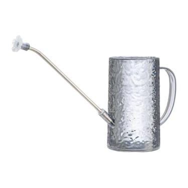 Imagem de Bothyi Regador, regador, alça ergonômica, bico longo, aspersor interno, cabeça removível para áreas externas, pátio e jardim, Cinza