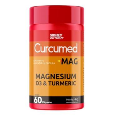 Imagem de Cúrcuma Vitamina D Magnésio Cálcio 60 Cápsulas Sidney Oliveira