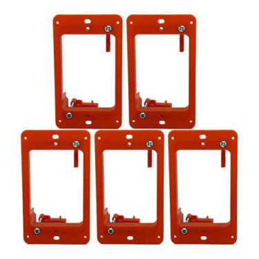 Imagem de WeiLaiKeQi 5X Suportes de montagem de baixa tensão 1 gangue para passagem de cabo de saída de drywall através de placas de parede