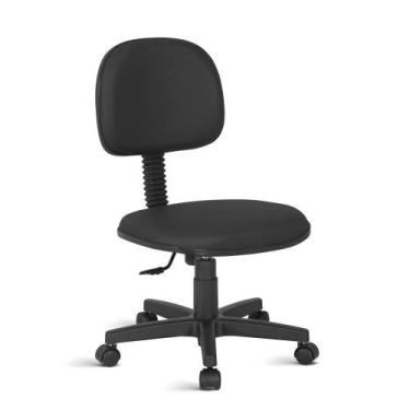 Imagem de Cadeira Secretária Ibiza Revestimento Tecido Preto - Barão das Cadeira