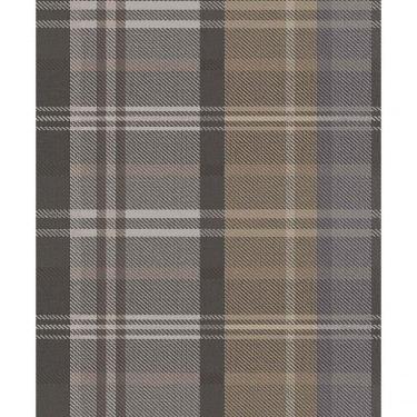 Imagem de Papel De Parede Botany House Xadrez Cinza Escuro 15569