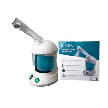 Imagem de K.SKIN, Vaporizador, Facial, Vapor, Cuidados, Pele, Cabelos, Cravos, Impurezas, Acnes, Poros, Bico, Aparelho, Alta Frequência, Massageador (Branco 220v)