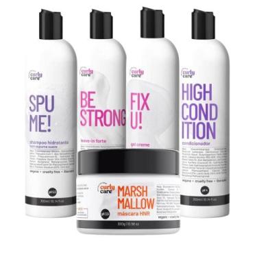 Imagem de Kit Curly Care SpuMe HighCondition MarshMallow FixU BeStrong