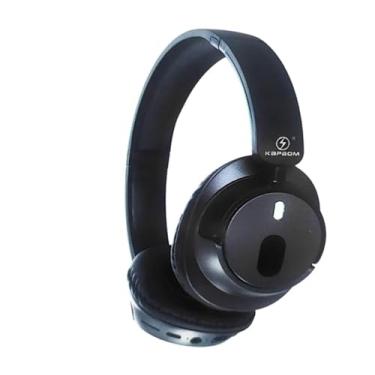 Imagem de Fone de Ouvido Bluetooth, LED, Microfone Integrado, Bateria de 15h, Alcance 10m (Preto)