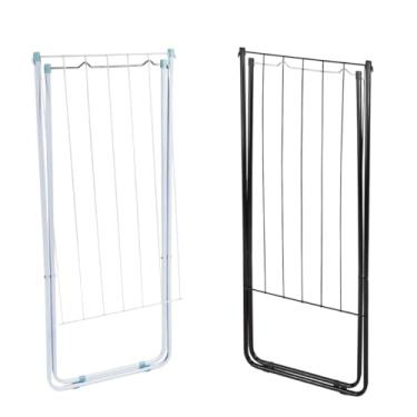 Imagem de Varal De Chão Slim Para Roupas Retrátil Inoxidável Reforçado (BRANCO)