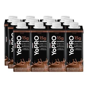 Imagem de Yopro Danone Chocolate 15g Proteína Whey 250ml - 12 Unidades