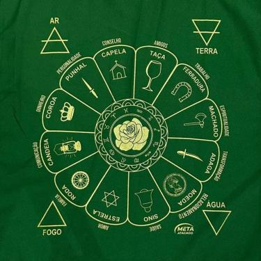 Imagem de Toalha Cigana Silk Tecido Jogo Cartas Tarot 70X70Cm