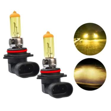 Imagem de Par Lâmpada HB4 9006 Amarelas 3000k 12V 51W Luzes De Nevoeiro Neblina 
