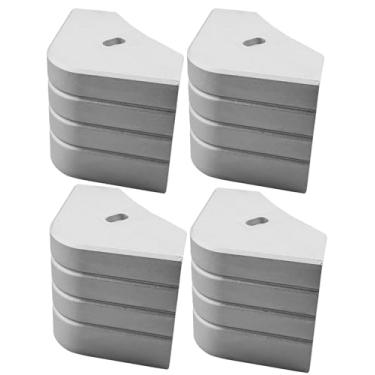 Imagem de HZSIFU Pontoon Aluminum Corner Cap Casting serve apenas para cantos arredondados de 90°, não em ângulos retos, pacote com 4