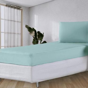 Imagem de Jogo de Lençol Solteiro 2 Peças Malha 100% Algodão - Sonho e Arte, Ver