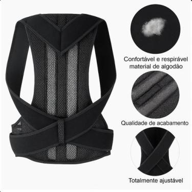 Imagem de Colete Postural Ajustável Para Dor Lombar E Coluna - FAZA