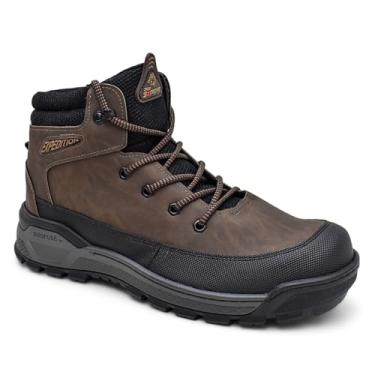 Imagem de Bota Adventure Masculina Polo Extreme Couro Sintético Preto e Marrom Confortável Solado Borracha Costurado (Marrom, BR, Adulto, Numérico, 37)