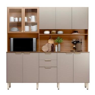 Imagem de Armário de Cozinha Compacta Demóbile Amora 10 Portas e 2 Gavetas - DEM