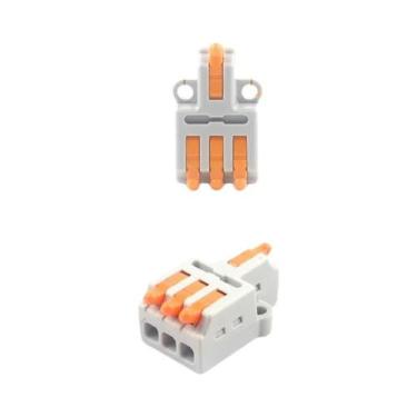 Imagem de Conector Rápido Universal 5PCS Bloco Terminal Elétrico Push-in Para Co
