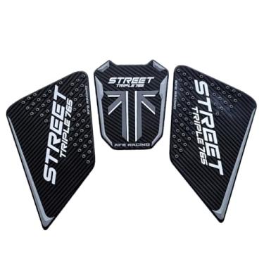 Imagem de Adesivo protetor de borracha para tanque de gasolina para guarnições de moldura de carenagem decalque compatível com Street Triple 765 2024 2025