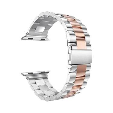 Imagem de Pulseira De Metal Em Aço Inoxidável Para Apple Watch 46mm 42mm 44mm 40