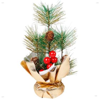 Imagem de Arvore Cactus Decorada 21cm Natal Led Festa