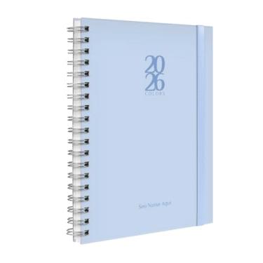 Imagem de Agenda Planner Semanal Plus 2026 Personalizada Solid Colors Azul Celeste