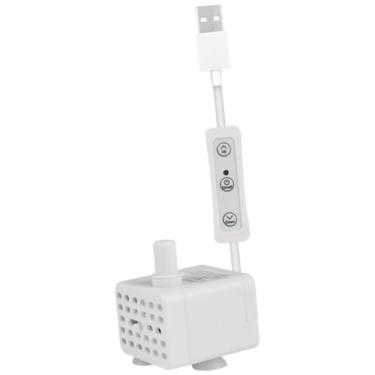 Imagem de Ｂｅｓｇａ Mini bomba de aquário com cabo USB de 150 cm, bomba de fonte pequena leve e ajustável de 3 W para aquários, pátio e fonte pequena, Lado