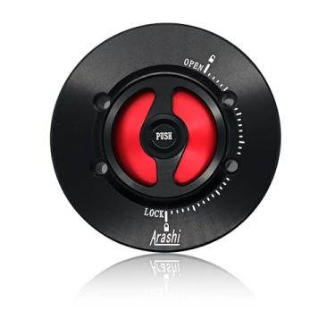 Imagem de Capa Arashi CNC para tanque de combustível sem chave para BMW F650GS, F750GS, F850GS, K1600GT, K1600GTL, R1200GS, R1200GS Adventure, R1200R, R1200S, acessórios de motocicleta vermelho