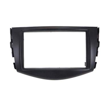 Imagem de YuYue Painel estéreo de rádio para Toyota Rav4 2006-2012 2 Din Moldura de rádio de carro painel de fáscia DVD estéreo CD painel painel de montagem no painel de instalação de reajuste kit de acabamento