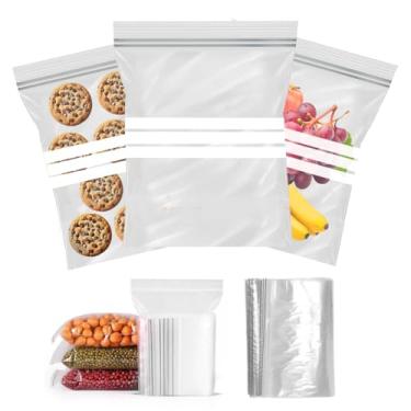 Imagem de 10un Saco Zip Fecho Hermético Grande 30x40 Saquinho Plástico Multiuso P/Congelar Marinar Carne e Organizar Alimentos Freezer Geladeira Embalagem ideal P/Roupa, Objetos, Lanche, Verdura, Fruta, 9L