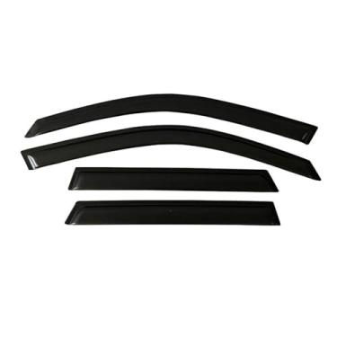 Imagem de GRJQRKHZ Defletor de janela lateral de carro para N&issan Sentra Sylphy B18 2020-2024 Weathershied viseira de porta vento sol proteção chuva janela lateral defletores de vento