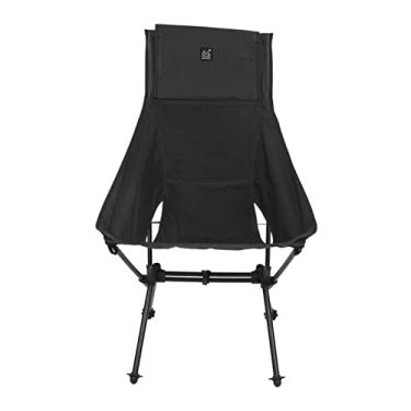Imagem de LiebeWH Cadeiras de Acampamento Portátil Baixo Perfil Liga Alumínio Leve Cadeira Dobrável para Praia Piqueniques Acampamento Ao Ar Livre (Preto)