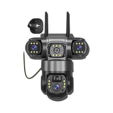 Imagem de Câmera IP Solar HD De 15 MP V380 pro Com 3 Lentes, À Prova d'Água, Vis