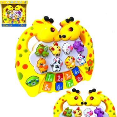 Imagem de Piano Infantil Teclado Musical Educativo Com Som de Animais Brinquedo 