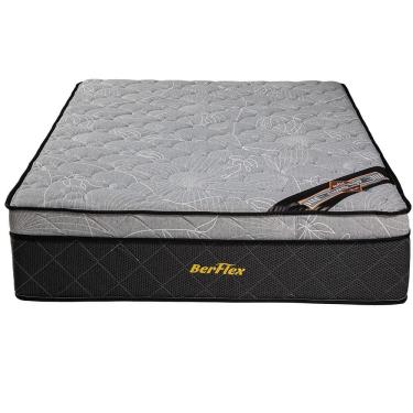 Imagem de Colchao Casal Molas Ensacadas Ortopedico Extra Firme D55 Tipo Latex com Hiper Soft Alto 36cm INMETRO