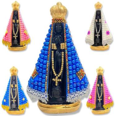 Imagem de Imagem de Nossa Senhora Aparecida Manto Com Pérolas - Europio, Azul