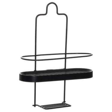 Imagem de Porta Shampoo Wave Com 1 Bandeja Black - Metaltru