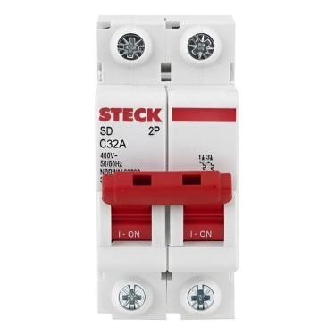 Imagem de Disjuntor Steck Bipolar 10, 16. 20, 25, 32, 40, 50 Curva 32A