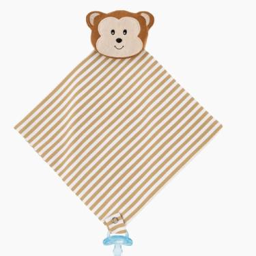 Imagem de Naninha Para Bebê Paninho Bichinho com Prendedor de Chupeta (Macaco)