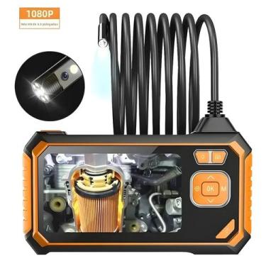 Imagem de Endoscópio Industrial Com Tela HD1080P De 4.3 Polegadas, Borescope Ríg
