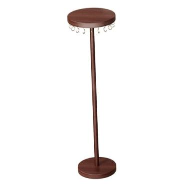 Imagem de Colaxi Suporte de mesa para colares, expositor de joias feminino em madeira, organizador para pulseiras, chaveiros, brincos e braceletes, 40 Cm de Altura