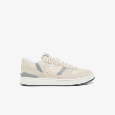 Imagem de Tênis masculino Lacoste T-Clip Set, 41, Off white, Cinza claro