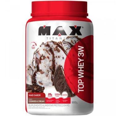 Imagem de Top Whey 3W - 900g Cookies & Cream - Max Titanium-Unissex