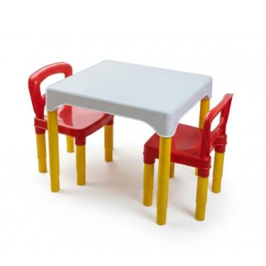 Imagem de Mesa Mesinha Infantil Educativa 2 Cadeiras Plásticas Para Crianças Atividade Didática Camaleão