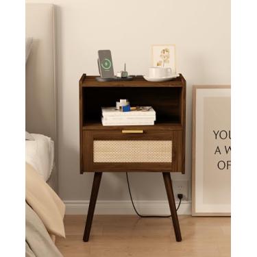Imagem de Veegle mesa de cabeceira (Walnut Brown-Outlet)