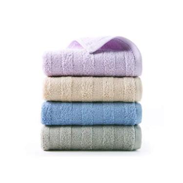 Imagem de YWangQiang 4 toalhas, sabonete facial de algodão puro, toalha grande para adultos domésticos, pano de rosto de algodão absorvente macio (cor: B) (D)