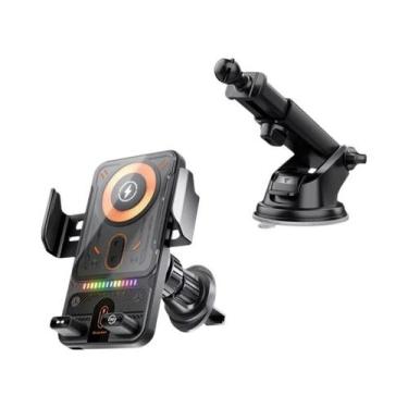 Imagem de Carregador Sem Fio Universal De 15W Para Telefone De Carro Suporte 360