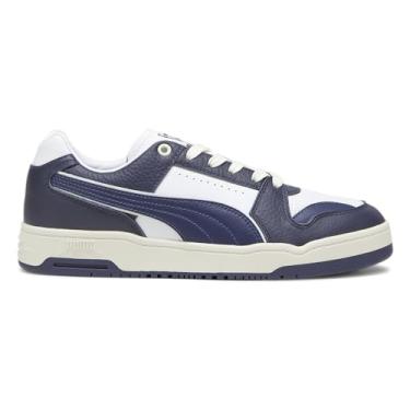 Imagem de PUMA Slipstream Lo Tênis masculino vintage com cadarço casual - azul, Branco, 43