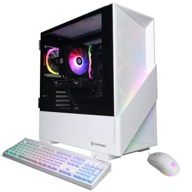 Imagem de CyberPowerPC Gamer Xtreme VR Gaming PC, Intel Core Ultra 5 225F 3,3GHz, Radeon RX 9060 XT 8GB, 16GB DDR5, SSD PCIe 4.0 de 1TB, Pronto para WiFi e Windows 11 Home (GXiVR8060A39)