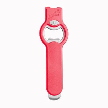 Imagem de Abridor magnético 2 em 1 de lata de refrigerante e garrafa de cerveja - Ímãs duplos para geladeira e apanhador de tampas, aço inoxidável resistente, perfeito para mãos grandes, unhas compridas