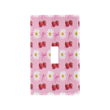 Imagem de Blueangle Capa para placa de parede para interruptor de luz - Fita rosa para interruptor de luz decorativa para tomada de parede, tamanho 1 - gangue 4,53 x 2,76 polegadas (387)